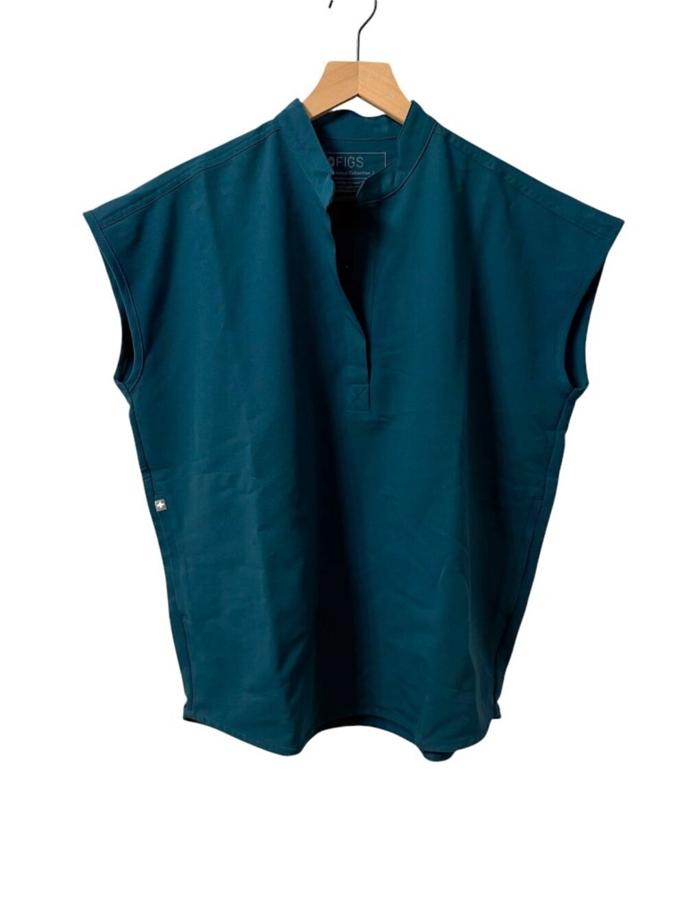 Figs Rafaela Oversized Scrub Top Teal Size Small